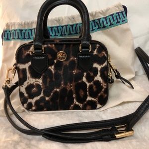 TORY BURCH FAB LEOPARD MINIBAG